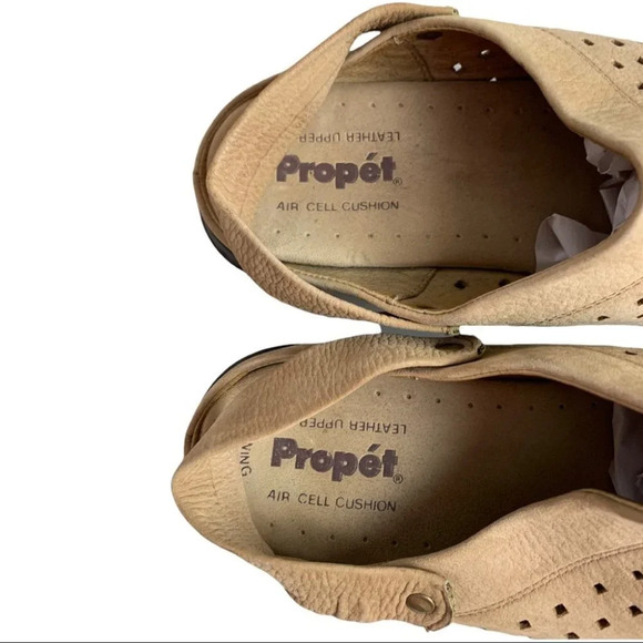 Propet Leather Slip On Comfort Shoes Laser Cut Size 9.5 EUR 40 - Picture 6 of 11